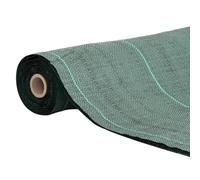 Tessuto non tessuto per pacciamatura verde, 1 x 50 m, in polipropilene, resistente agli strappi, permeabile all'acqua, traspirante, per combattere le erbacce e protezione del pavimento, per aiuole