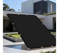 Tessuto Ombreggiante 280 x 280 cm Impermeabile, Protezione UV 98% Telo Ombra Telone Vari Colori e Misure per Pergola Piante da Patio Serra Pollaio, Nero