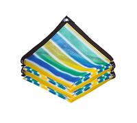 Tessuto ombreggiante a righe colorate, resistente ai raggi UV, 80%, per serre e giardino, leggero e resistente, 6 x 8 m, protezione solare per piante