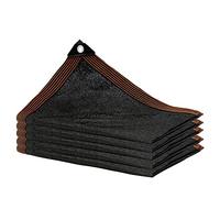 Tessuto ombreggiante con protezione UV all'80%, 2 reti ombreggianti per esterni con occhielli, perfetto per piante, fiori, patio, giardino, prato, tessuto nero