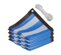Tessuto ombreggiante da giardino, Telo ombreggiante for balconi, serra, giardino, agricoltura, multicolore, dimensioni multiple(Strisce Blu,5x5m)