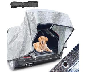 Tessuto ombreggiante in alluminio, 90% tessuto con parasole riflettente, rete a rete con occhielli, per giardino, fienile, canile, piante, protezione dal calore dell'auto (dimensioni: 2 x 10 m)