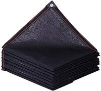 Tessuto ombreggiante nero al 90%, protezione UV, 8 x 8 m, ideale per giardinaggio all'aperto, ombra e protezione delle piante