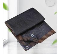 Tessuto ombreggiante per piante, giardino, tettoia solare, protezione solare al 90%, rete ombreggiante per pergole, giardino, pergolato, piante, balcone, cortile, nero, 2 x 5 m