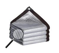 Tessuto Ombreggiante Riflettente In Alluminio, Rete Telo Ombra 99%, Resistente E Traspirante, Resistente Ai Raggi UV, Per Giardino, Piante, Cuccia, Auto, Esterno, Camper, Patio(5x6.0m/16.5x19.8ft)