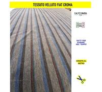Tessuto Originale Fiat Croma Velluto Grigio Unito 100x138 cm Restauro Interni