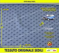 Tessuto Originale Fiat Uno 1ª Serie Barrette Blu 140x100 Sedili Auto Epoca