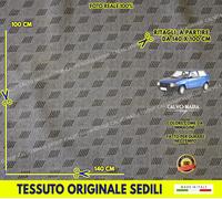 Tessuto Originale Fiat Uno SX Barrette Beige 140x100 Sedili Auto Epoca