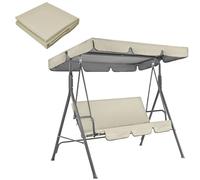 Tessuto Oxford 210D Set di Ricambio per Altalena da Giardino, 3 Posti Impermeabile Resistente al Sole Set di Ricambio per Altalena da Giardino,resistente ai raggi UV,robusto,per dondolo da patio