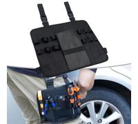 Tessuto Oxford indossabile - Gadget Bag Carpentieri Elettricisti per 30 x 22 cm con Mani Compatte Riparazione - Cintura Cintura Giardinieri Alta Densità Multifunzione Nero