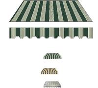 Tessuto parasole da esterno per tende da balcone, panno in poliestere con protezione UV per finestre da patio, 3 x 1,5 m, copertura resistente al sole, resistente alle intemperie, facile da installare