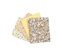 Tessuto patchwork - 45 x 55 cm - 100% cotone - Giallo - 4 ritagli