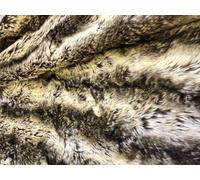 Tessuto Pelliccia Sintetica Super Luxury Materiale Luce Chinchilla