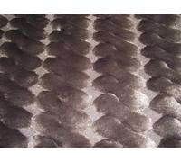 Tessuto Pelliccia Sintetica Super Luxury Materiale - Marrone Scuro Cavo