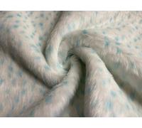 Tessuto Pelliccia Sintetica Super Luxury Materiale - Menta Macchie