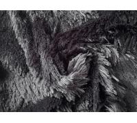 Tessuto Pelliccia Sintetica Super Luxury Materiale - Nero Frills