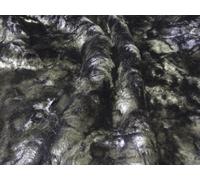 Tessuto Pelliccia Sintetica Super Luxury Materiale - Nero Schiacciare