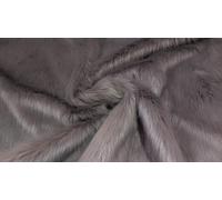 Tessuto Pelliccia Sintetica Super Luxury Materiale - Pelo Lungo Polveroso Grigio