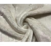 Tessuto Pelliccia Sintetica Super Luxury Materiale Pelted Avorio