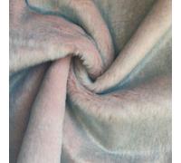 Tessuto Pelliccia Sintetica Super Luxury Materiale Peluche Menta Bubblegum