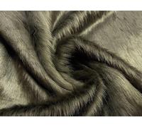 Tessuto Pelliccia Sintetica Super Luxury Materiale Peluche Verde Militare