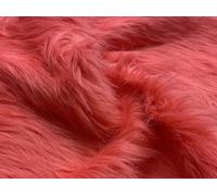 Tessuto Pelliccia Sintetica Super Luxury Materiale Punzone Rosa