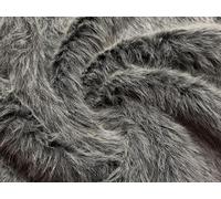 Tessuto Pelliccia Sintetica Super Luxury Materiale Spikey Ash Grigio