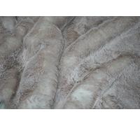 tessuto pelliccia sintetica super luxury materiale - Super Morbide Beige GELATO - Beige, 1Mtr - 150cm x 100cm