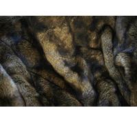 tessuto pelliccia sintetica super luxury materiale - SUPER MORBIDE MARRONE BEIGE MIX - 1Mtr 150cm x 100cm