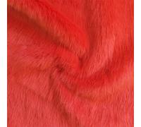 Tessuto Pelliccia Sintetica Super Luxury Materiale - Swiss Candy Apple Rosso