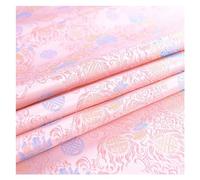 Tessuto per abiti in broccato cinese, tessuto flor Bellissimi fiori simbolo di buon auspicio rotondo riunione cuscino for mobili in mogano in stile cinese antico cheongsam in tessuto fatto a mano 75X5