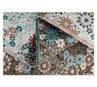 Tessuto per abiti in broccato cinese, tessuto flor Blu Bellissimo Piccolo Fiore Fronte-retro Stile Pastorale Texture Squisito Decorativo Forestale Panno di Moda Fatto a Mano 150X50cm