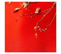 Tessuto per abiti in broccato cinese, tessuto flor Borsa da ricamo in seta rossa Tessuto for indumenti Cheongsam Colore solido Lavoro manuale Stampa Artigianato for cucire Tessuto trapuntato pretaglia