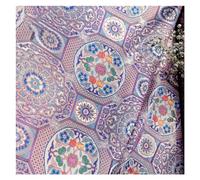Tessuto per abiti in broccato cinese, tessuto flor Taro Viola Rosa Ad Alta Densità Broccato Jacquard Ragazze Tang Suit Abbigliamento Abito Cinese Antico Stile Squisito Romanzo Panno 150X50 cm