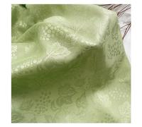 Tessuto per abiti in broccato cinese, tessuto flor Uva contorta Modelli tradizionali Lavoro manuale Artigianato di cucito Abbigliamento squisito Abito cheongsam Panno finto cinese 145X50 cm(Groen)