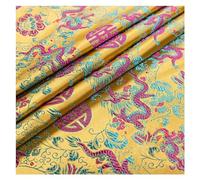 Tessuto per abiti in broccato cinese, tessuto flor Viola Drago di Buon Auspicio Modello Materiale Vestito di Linguetta Cinese Mobili in Mogano Cuscino Cheongsam Panno Fatto a Mano 75X100 cm