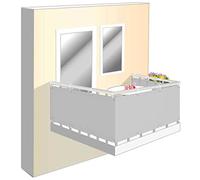 Tessuto per balconi, 95 x 650 cm, senza trapano, protezione dal vento e dalla privacy, per ringhiere, patio e giardino, rivestimento durevole per un maggiore comfort esterno