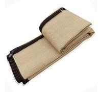 Tessuto per Crema Solare Ombreggiante per Serra, Panno Permeabile Hdpe Rettangolare Beige con Occhielli, Crema Solare al 90% E Resistente Ai Raggi UV per Pergola, Beige, 2x4m/6.5x13.1ft