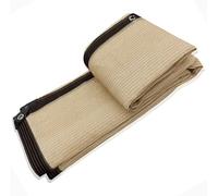 Tessuto per Crema Solare Ombreggiante per Serra, Panno Permeabile Hdpe Rettangolare Beige con Occhielli, Crema Solare al 90% E Resistente Ai Raggi UV per Pergola, Beige, 3x4m/9.8x13.1ft