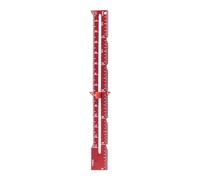 Tessuto per cucire scorrevole in lega, Red 6 INCHES | Righello per misurazione patchwork, righello per quilting, strumento per misurare cucito, per lavorare a maglia,