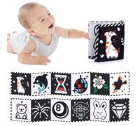 Tessuto per culla, libro educativo per la prima infanzia, per bambini giochi neonato 0-3 mesi, pieghevole e lavabile, Regalo di Nascita per Bambini