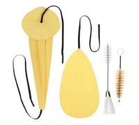 Tessuto Per La Pulizia Del Sasso, Tessuto Per La Pulizia Del Tubo Interno, Kit Di Pulizia Del Sassofono Alto, Sax Pulitore Sassofono Sasso, Tampone Di Sax 4x Assorbente D'acqua Con Spazzola In Polvere