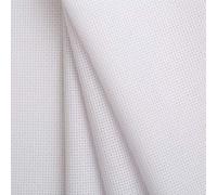 Tessuto per Punto Croce | 150cm x 100cm | 100% cotone | Colore Bianco | 14 ct. -5,5 punti/cm | di Delicatela