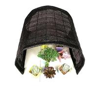 Tessuto per schermi parasole, Rete ombreggiante for serra, occhielli in tessuto lavorato a maglia al 95%, diverse misure, colore nero(9x10.0m=29.5x33ft)