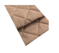 Tessuto per tappezzeria in microfibra di alcano, trapuntato, al metro, per tappezzeria, in pelle scamosciata, 50 x 150 cm (BEIGE 66)
