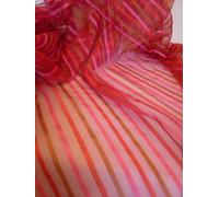 TESSUTO PER TENDE A METRAGGIO IN ORGANZA A RIGHE TRE VARIANTI DI COLORE H CM 300