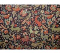 Tessuto Per Tende Arazzo Tudor Foresta Blu Navi Cuscini Runner Da Tavola