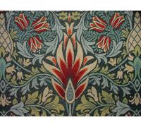 Tessuto Per Tende E Cuscini A Motivo Snakeshead Blu Di William Morris