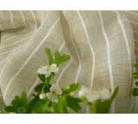 TESSUTO PER TENDINA A METRAGGIO PER FINESTRA O PORTA beige a righe larga cm 45