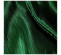 Tessuto plissettato in raso a righe sottili per fisarmonica, per gonne e vestiti, materiale da cucito, larghezza 144,8 cm, MM373 (verde scuro)